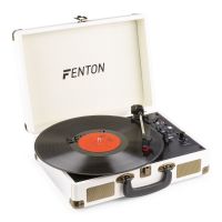 Fenton RP115G retro platenspeler met Bluetooth en USB - Crème