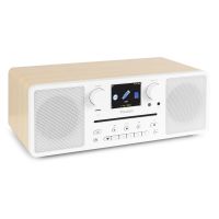 Audizio Naples stereo DAB radio met CD speler, Bluetooth, FM en internetradio - 60W - Wit