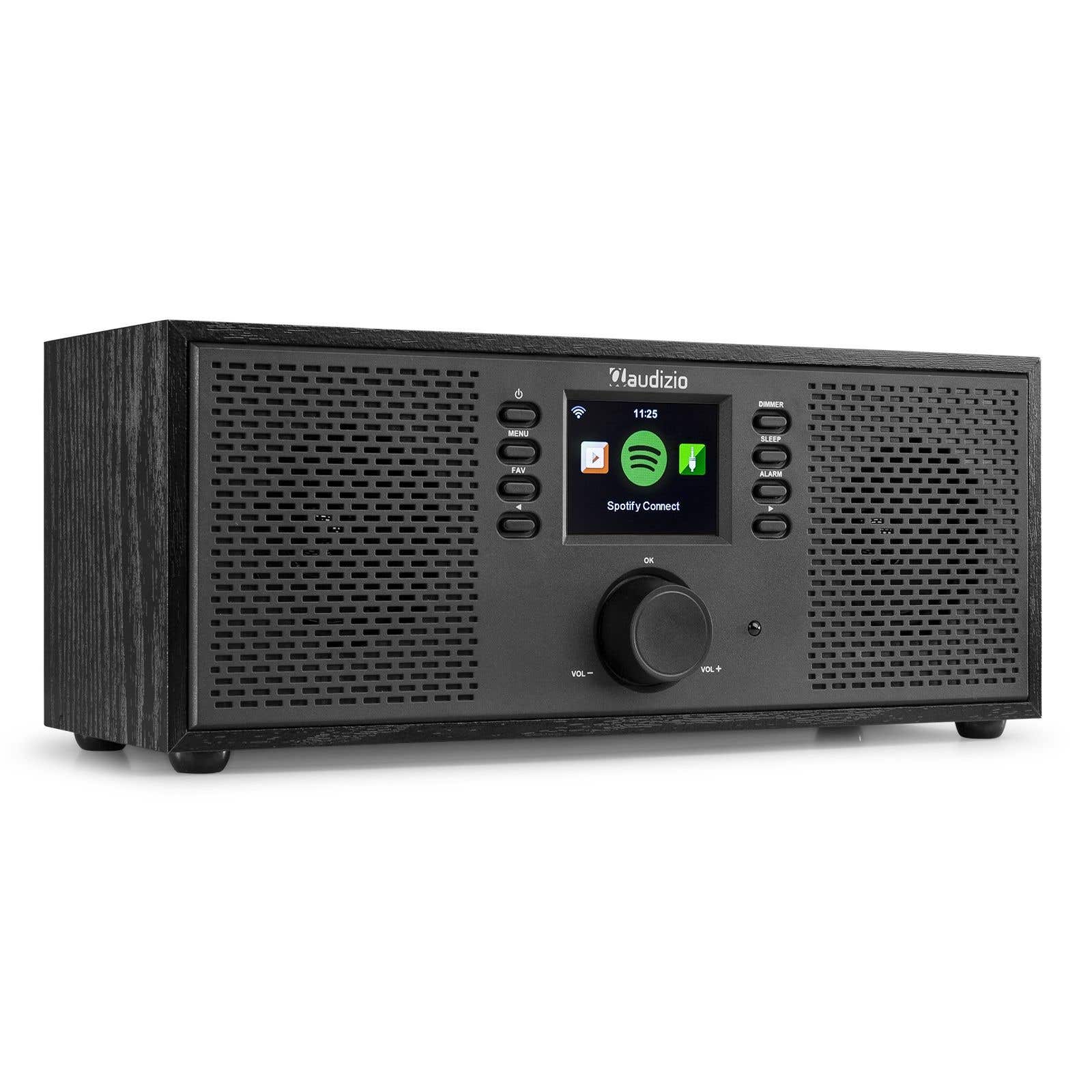 Audizio Rimini stereo wifi internetradio met Bluetooth - Zwart