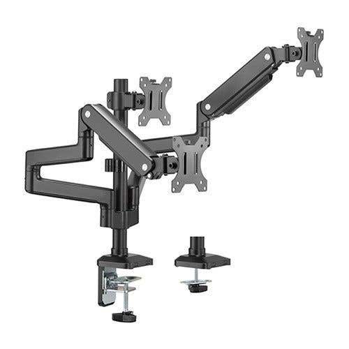 Audizio MAD30G universele gasveer monitor arm 3 schermen - 17 - 27 inch