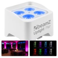 BeamZ BBP90W Uplight PAR spot op accu met 4x 4W LED's Wit