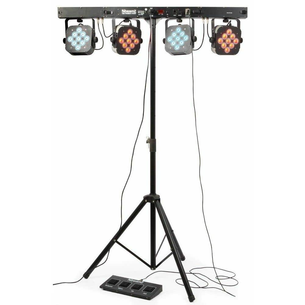 BeamZ PARBAR TRIcolor LED met draagtas en voetcontroller