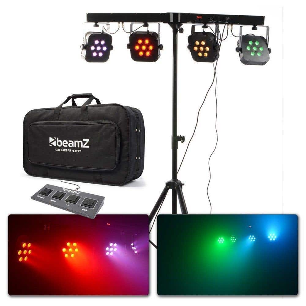 BeamZ Parbar 7x 10W Quad LED