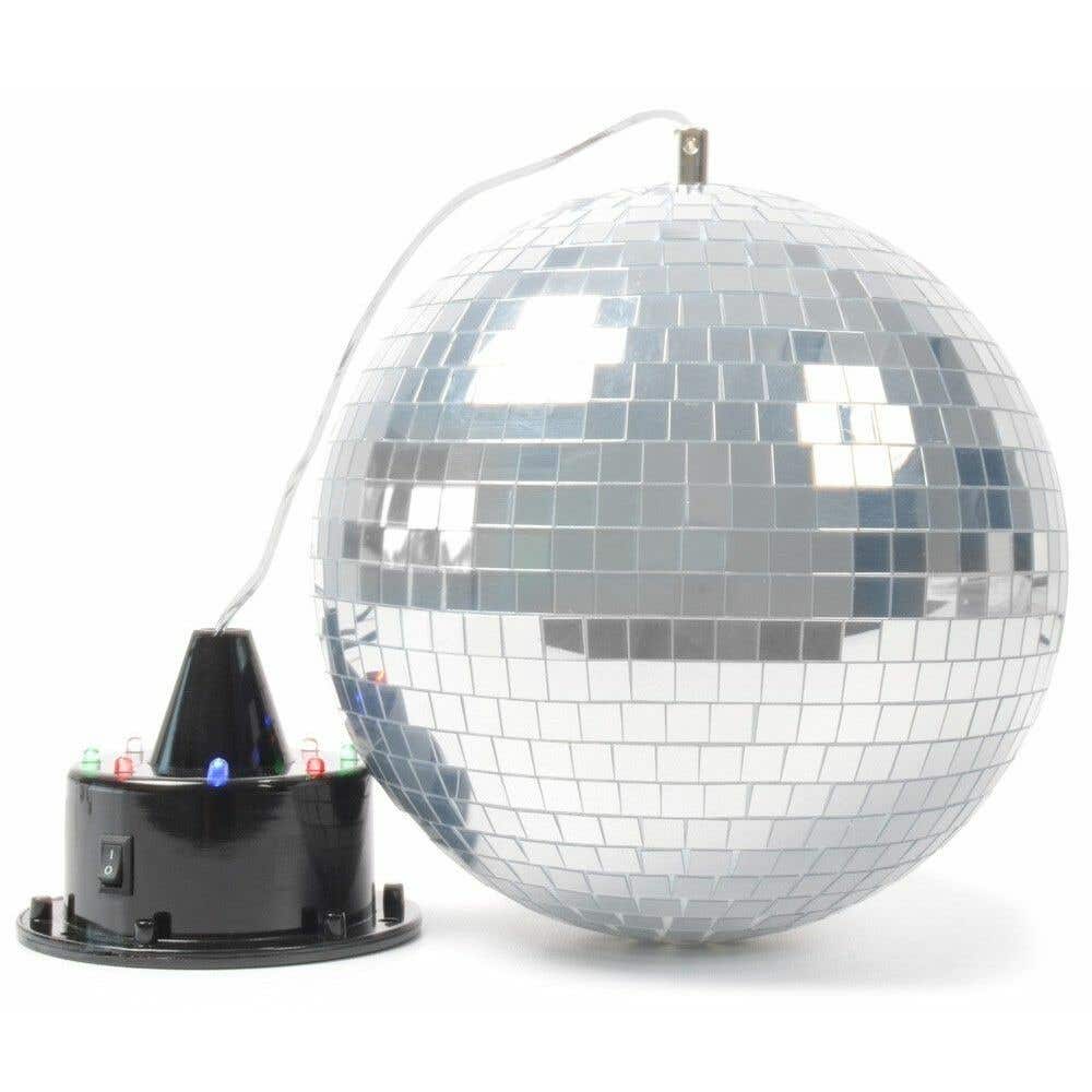 BeamZ Spiegelbol met ingebouwde LED's en Motor met LED's