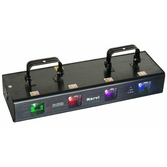 BeamZ Narvi Laser 4-weg Groen/Rood/Roze/Blauw 770mW
