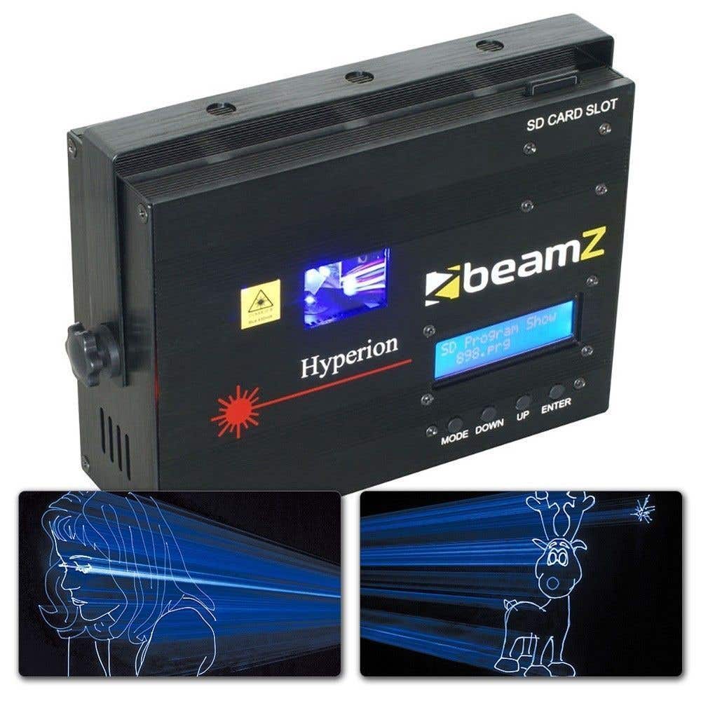 Hyperion Blauwe Animatie Laser met Software