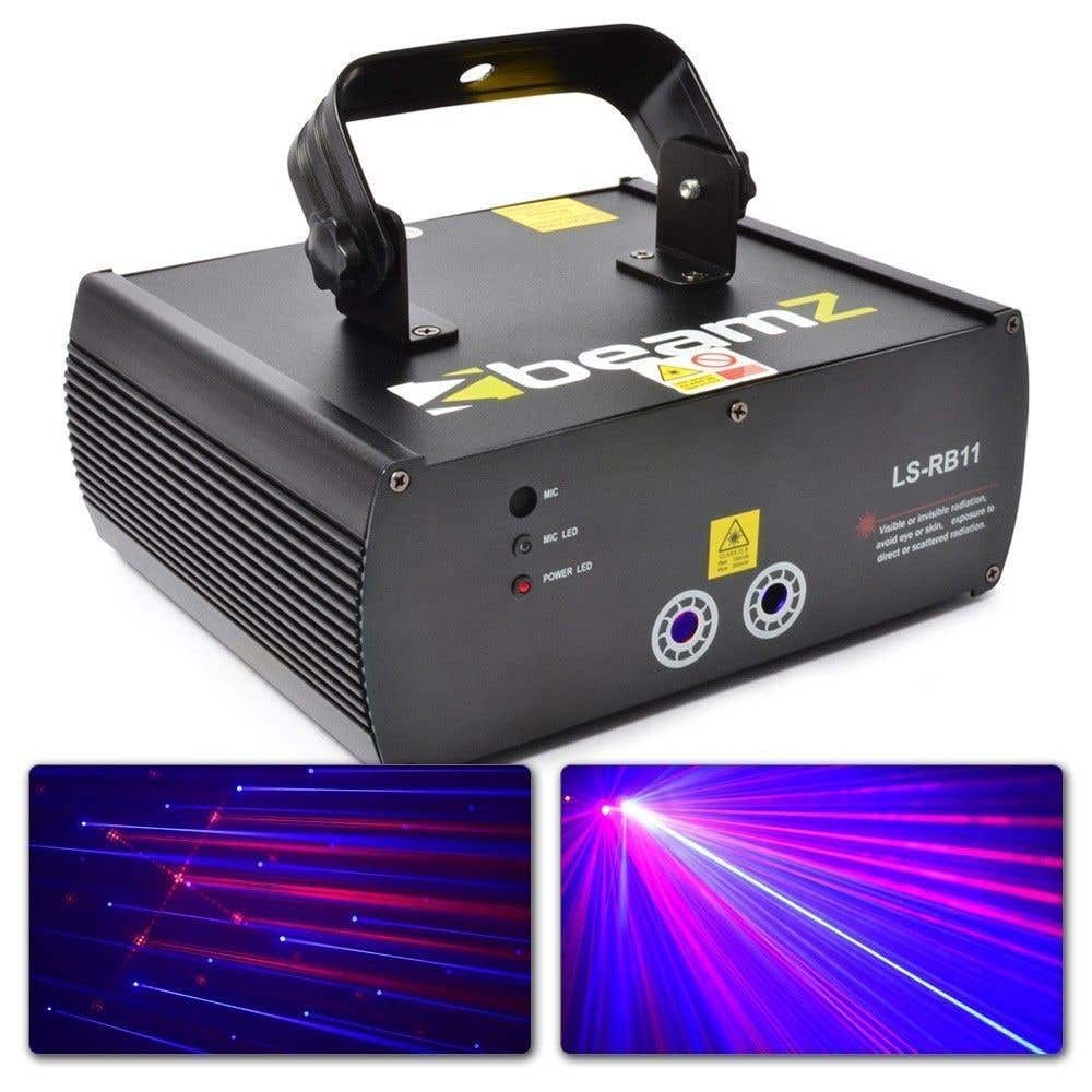 BeamZ LS-RB11 Laser Rood Blauw met Gobo en DMX