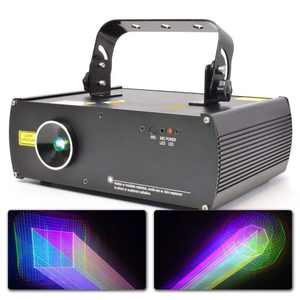 BeamZ LS-3D RGB Rode, Groene & Blauwe 3D Laser DMX