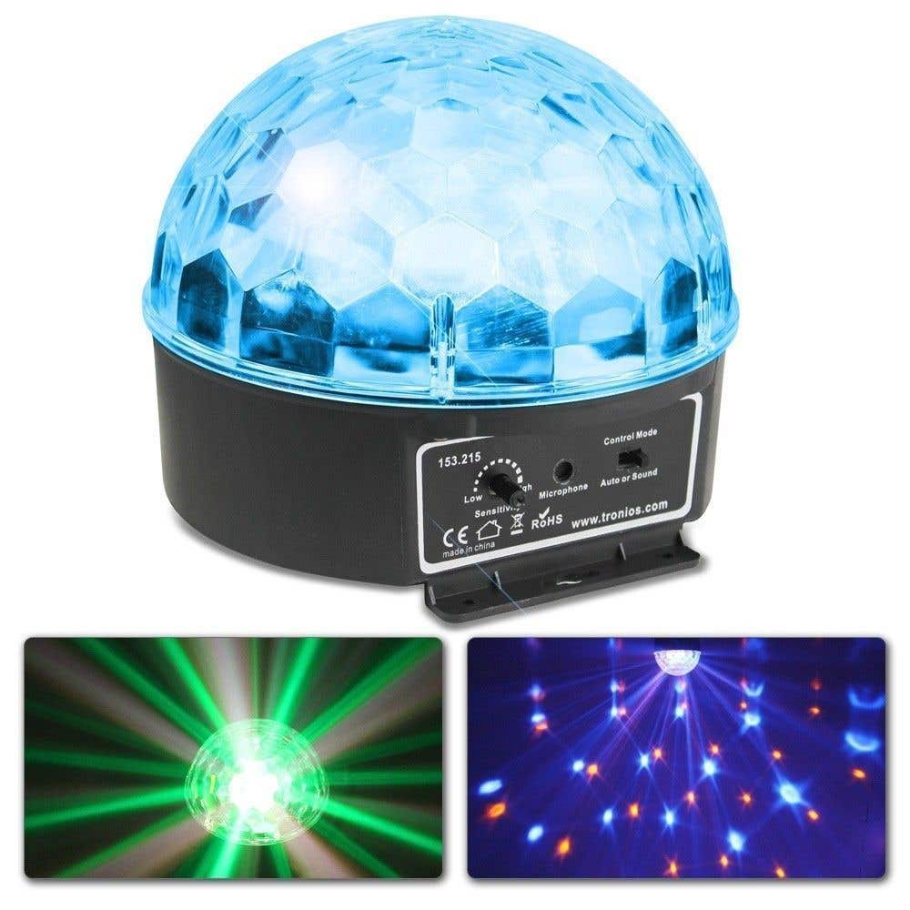 BeamZ Mini Star Ball Sound RGBAW LED 6x3W