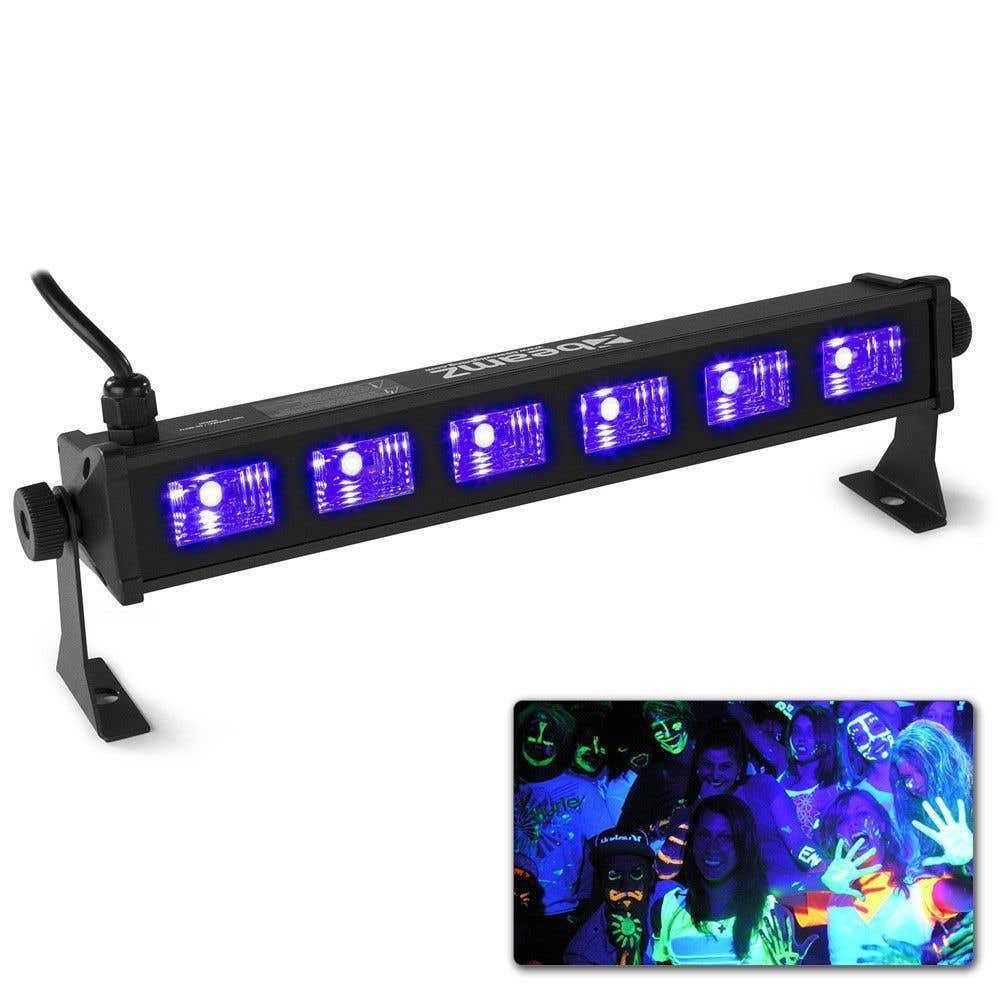 BeamZ BUV63 compacte LED Blacklight BAR met 6x 3W LED's