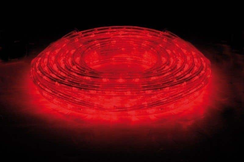 LED lichtslang set met in-line controller - Rood - 10m