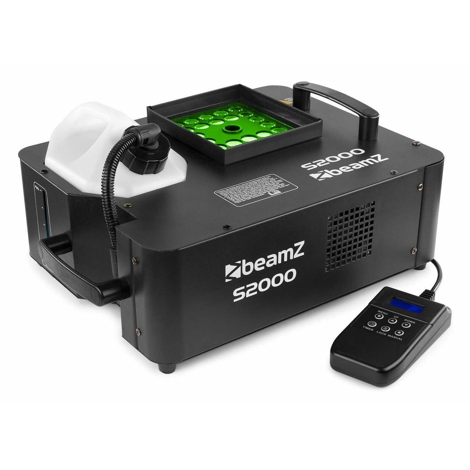 BeamZ S2000 horizontale / verticale rookmachine met licht - 2000W