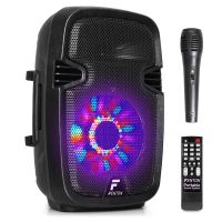 Fenton FT8LED karaoke speaker 300W 8" met LED lichteffecten