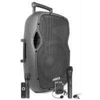 Retourdeal - Vonyx AP1200PA Mobiele bluetooth luidspreker met 3 microfoons