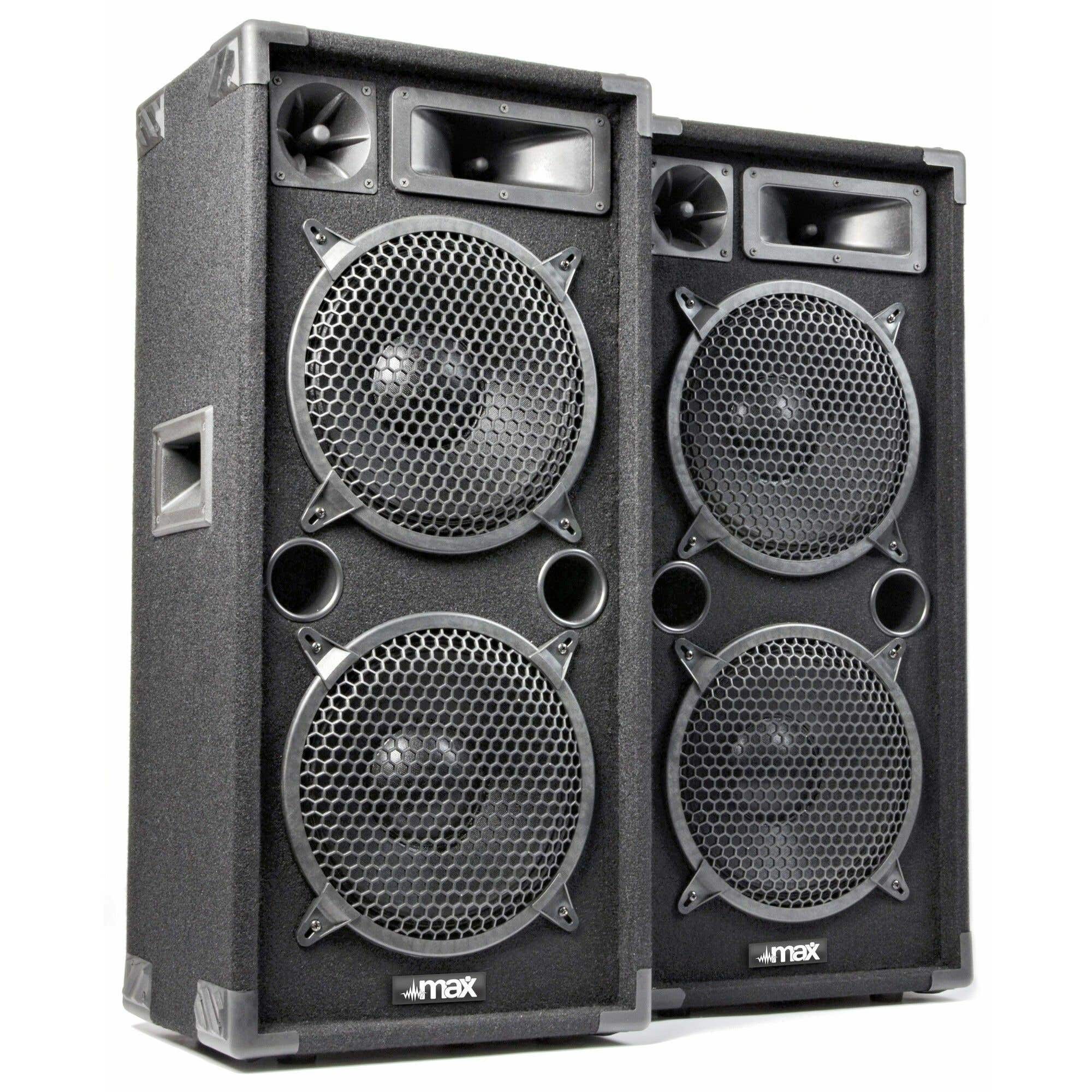 MAX MAX210 2000W disco speakerset 2x 10"