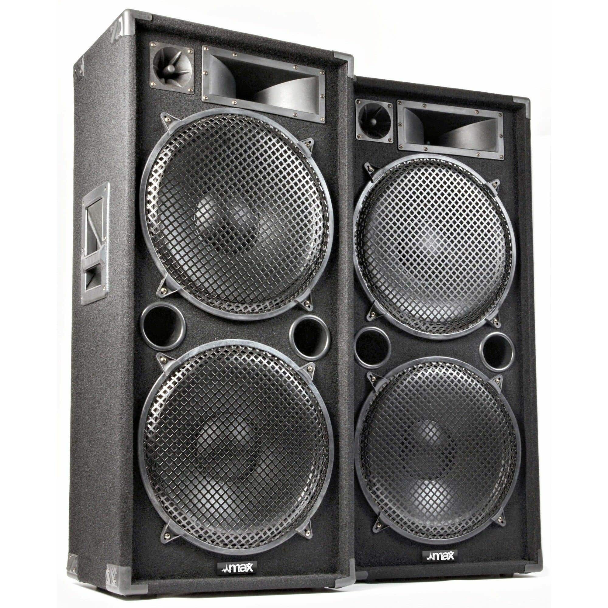 MAX MAX215 4000W Disco Speakerset 2 x 15"