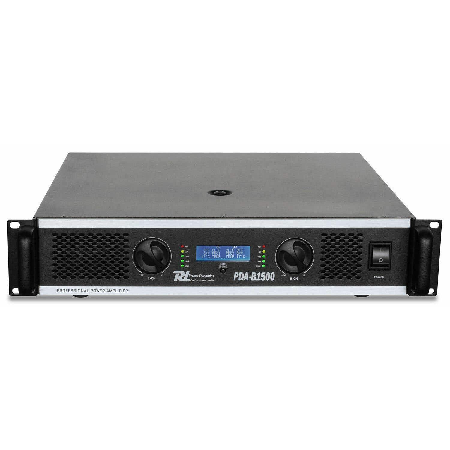 Power Dynamics PDA-B1500 Professionele PA Versterker 1500W RMS Stereo of Bridge met Hi- en Low Pass