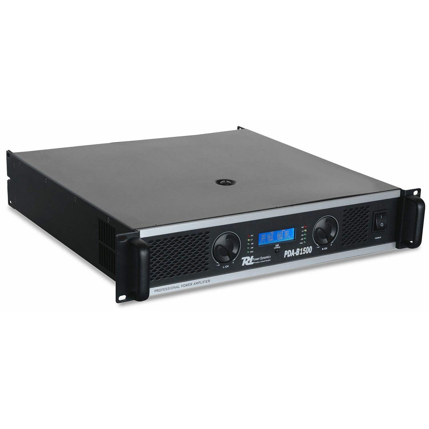 Power Dynamics PDA-B1500 Professionele PA Versterker 1500W RMS Stereo of Bridge met Hi- en Low Pass