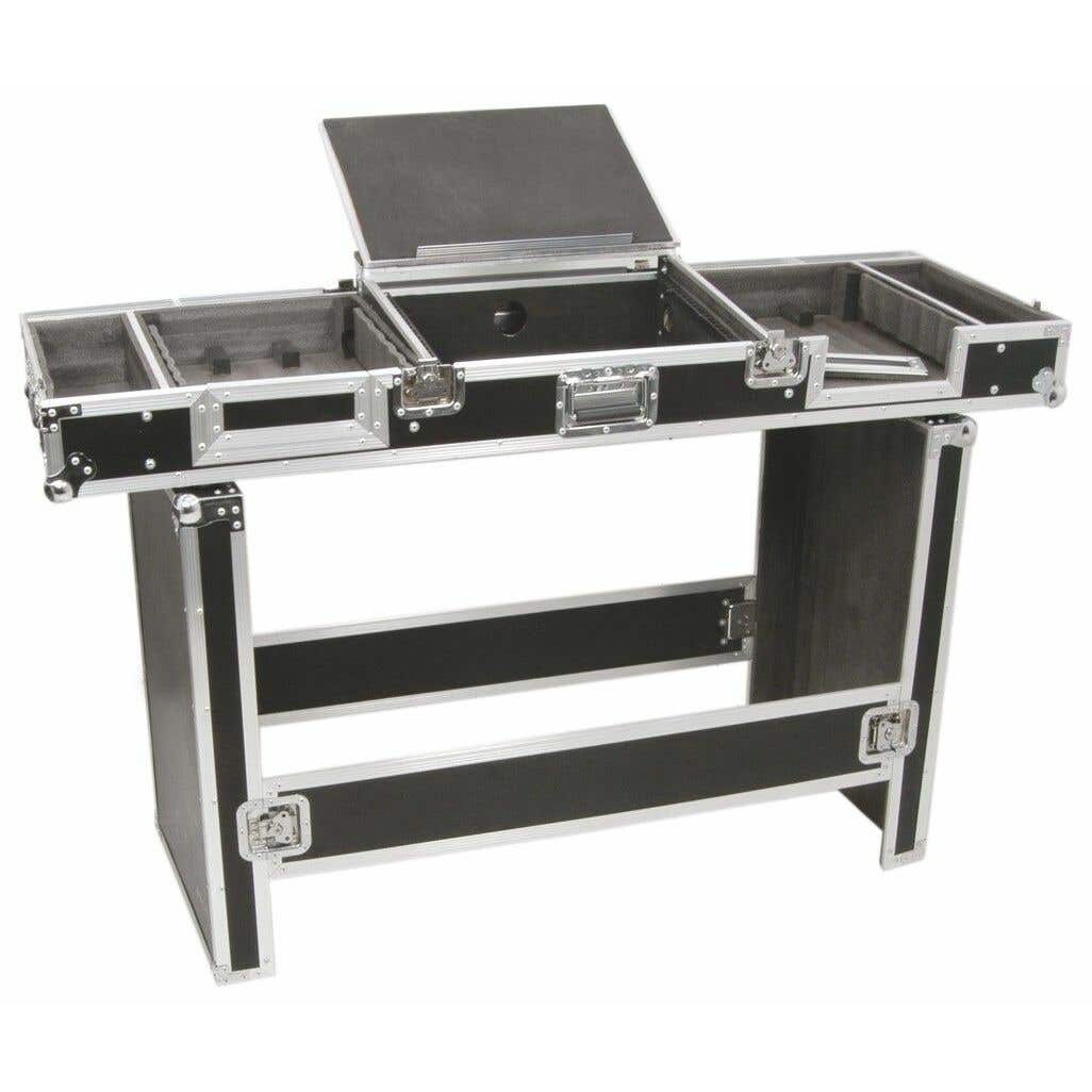 Power Dynamics universele 19" flightcase voor 8U mixer & 2 CD spelers