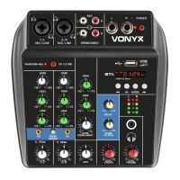 Retourdeal - Vonyx VMM100 4-kanaals mengpaneel met Bluetooth & USB mp3 speler