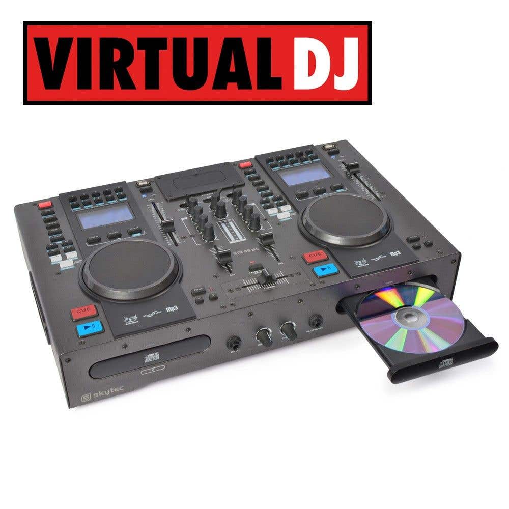 SkyTec STX-95MC MIDI controller met dubbele CD / MP3 speler