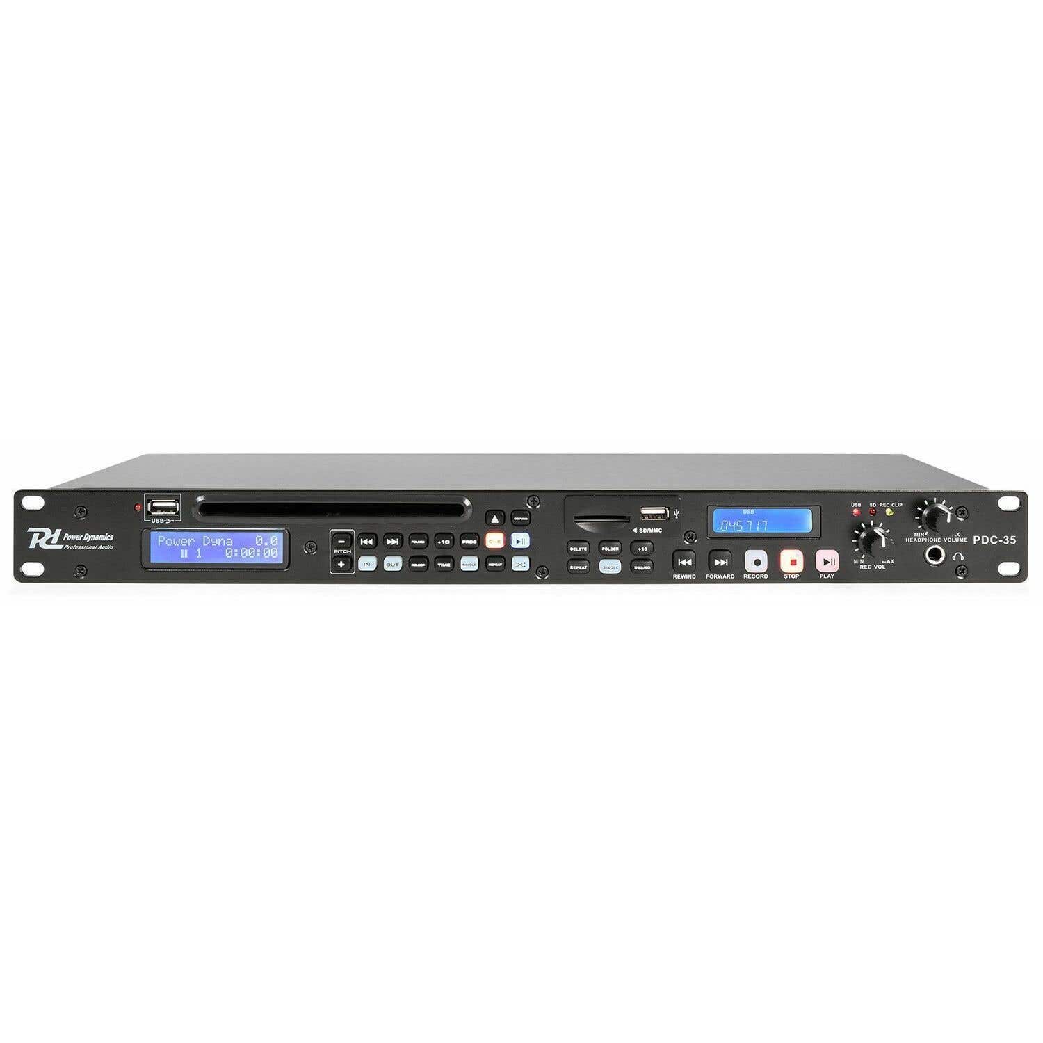 Power Dynamics PDC-35 CD / USB / SD speler met record functie