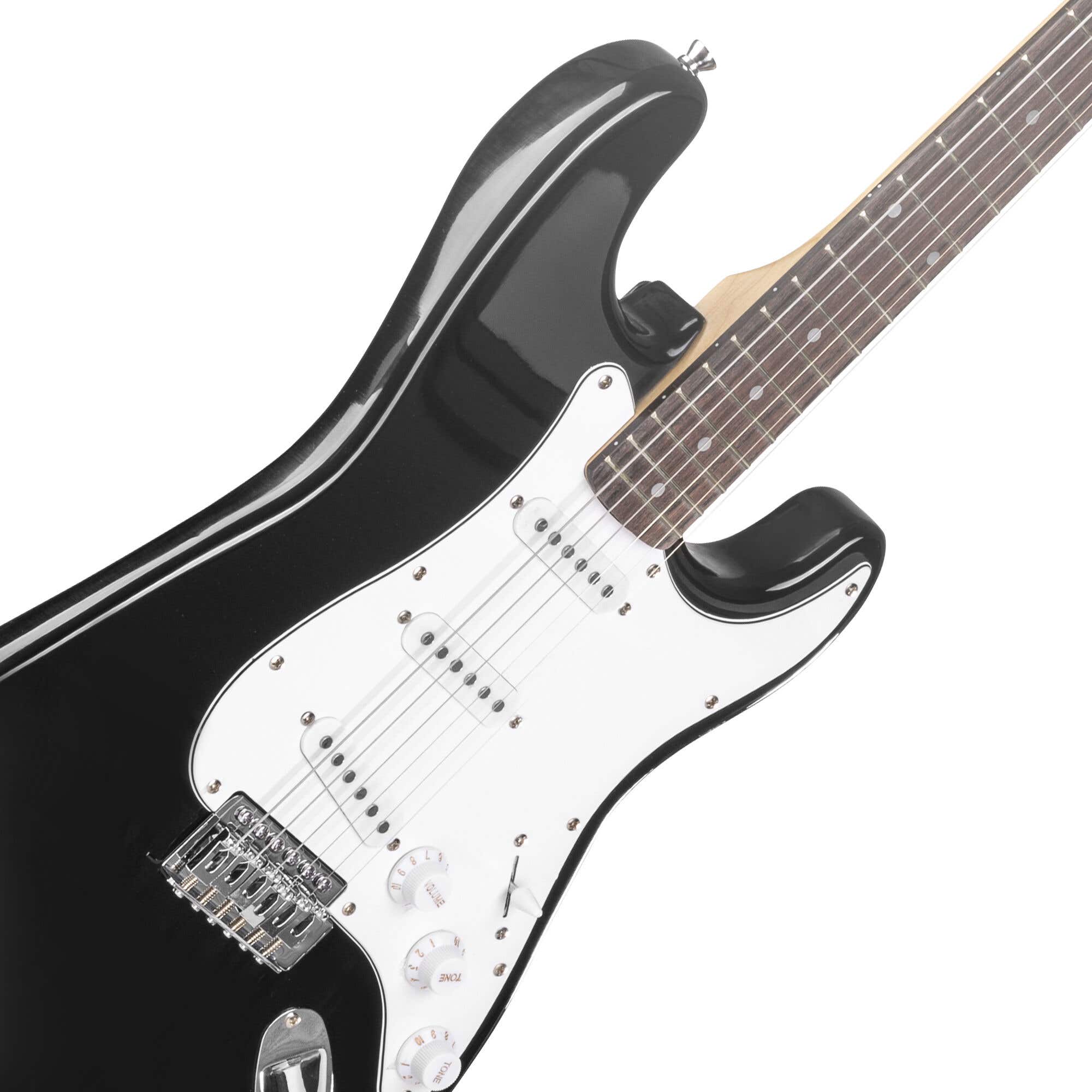 Elektrische Gitaar Met Gitaar Versterker - MAX Gigkit - Perfect Voor Beginners Incl Gitaar Stemapparaat Gitaartas En Plectrum Zwart