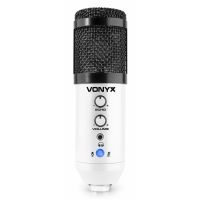 Vonyx CMS320W studio USB microfoon met echo en arm - Wit