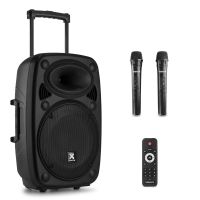 Retourdeal - Vonyx Verve38 mobiele geluidsinstallatie met Bluetooth en draadloze microfoons - 800W