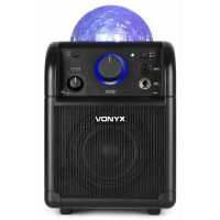 Vonyx SBS50B Karaokeset met microfoon, Bluetooth en lichteffect