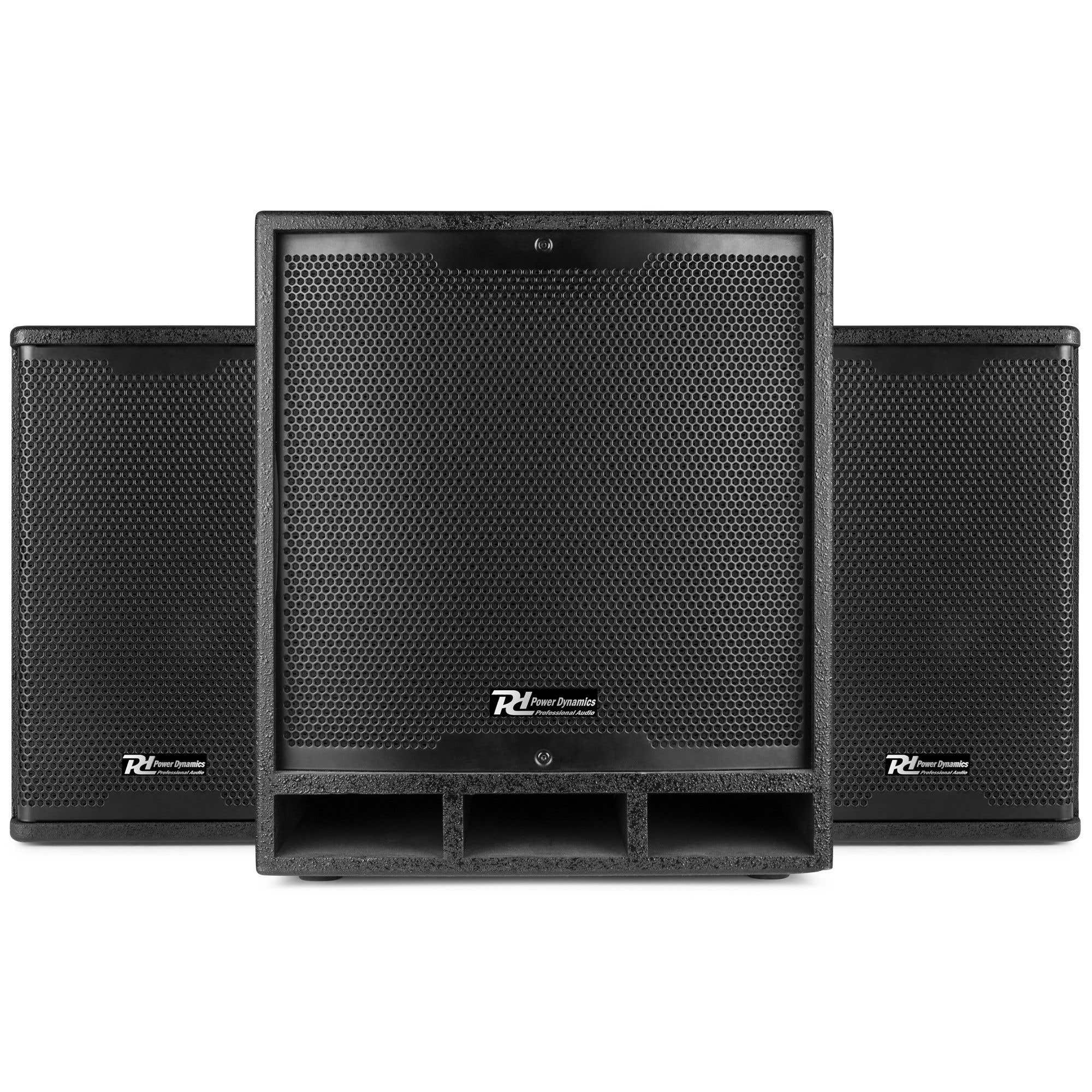 Power Dynamics Combo 1200 speakerset met Bluetooth - 1200W