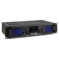 SkyTec 2 x 500W DJ PA versterker SPL1000MP3 met USB MP3 speler