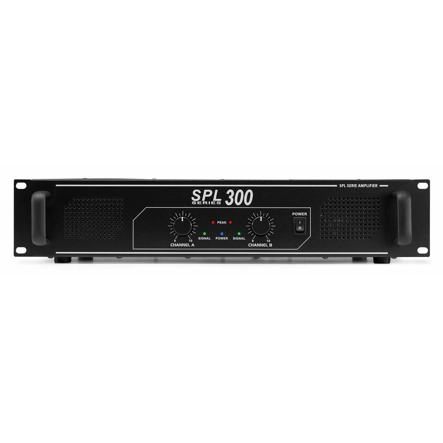 SkyTec 2 x 150W DJ PA versterker SPL300