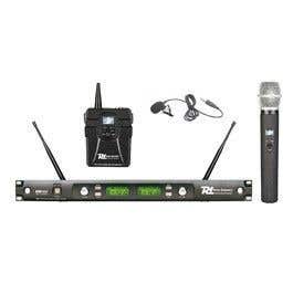 PD7200C Diversity 2x48 Kanaals UHF Microfoonset met draadloze Headset en handmicrofoon