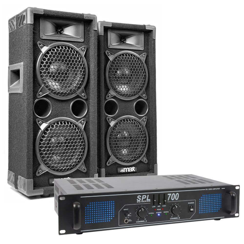 MAX Complete 700W Speakerset MAX26 met Versterker