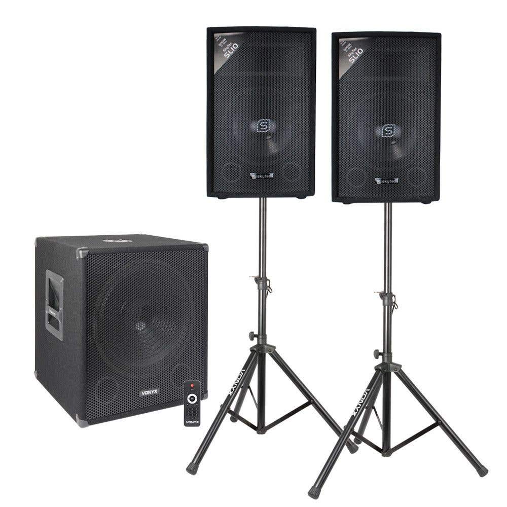 Vonyx actieve 2.1 Bluetooth / DJ geluidsinstallatie - 1100W