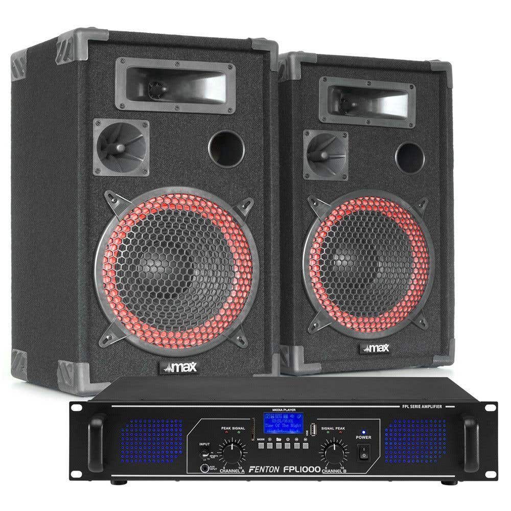 Fenton FPL1000 Bluetooth en mp3 geluidsinstallatie klasse-D 1000W
