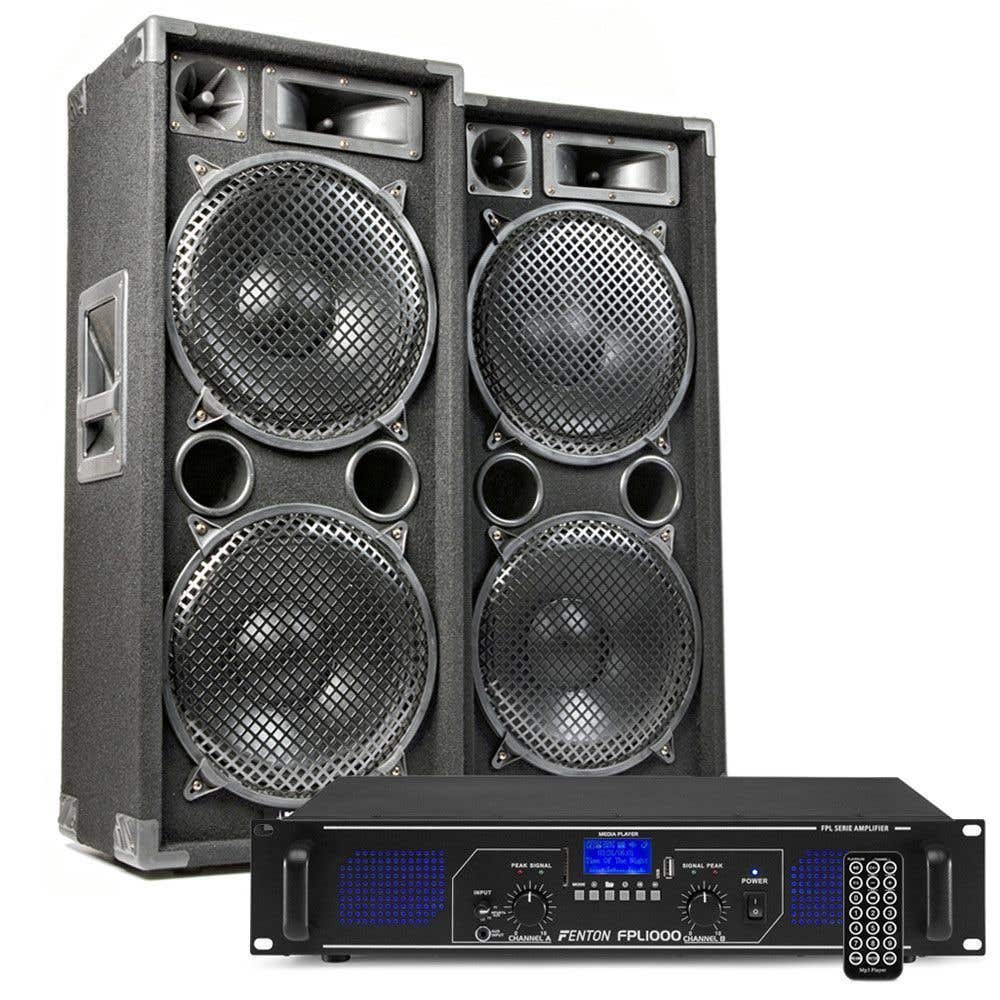 MAX212 DJ luidspreker en Bluetooth versterker combinatie 2800W