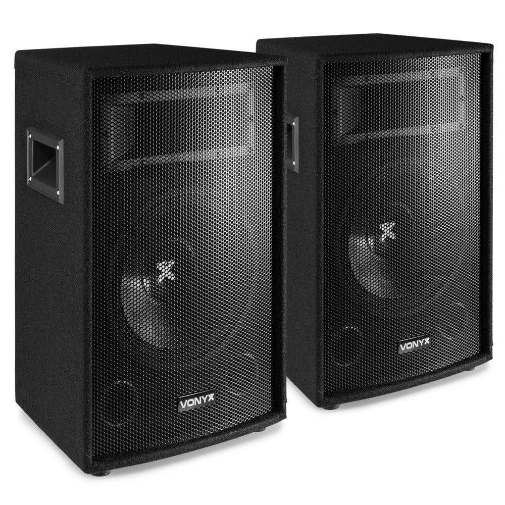 Vonyx SL12 luidsprekerset - Twee 12" speakers van 600W (totaal 1200W max.)