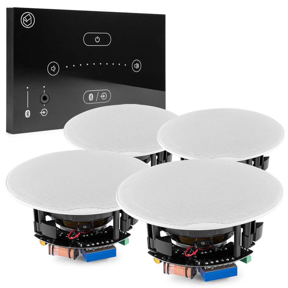 Systemline E50 Bluetooth inbouw versterker met 4 plafondspeakers
