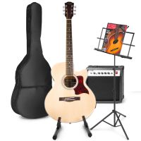 MAX ShowKit elektrisch akoestische gitaar met gitaar- en muziekstandaard - Hout