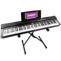 MAX KB6 digitale piano met 88 aanslaggevoelige toetsen en keyboardstandaard