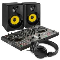 Hercules DJControl Inpulse 300 DJ set met speakers en koptelefoon - Zwart