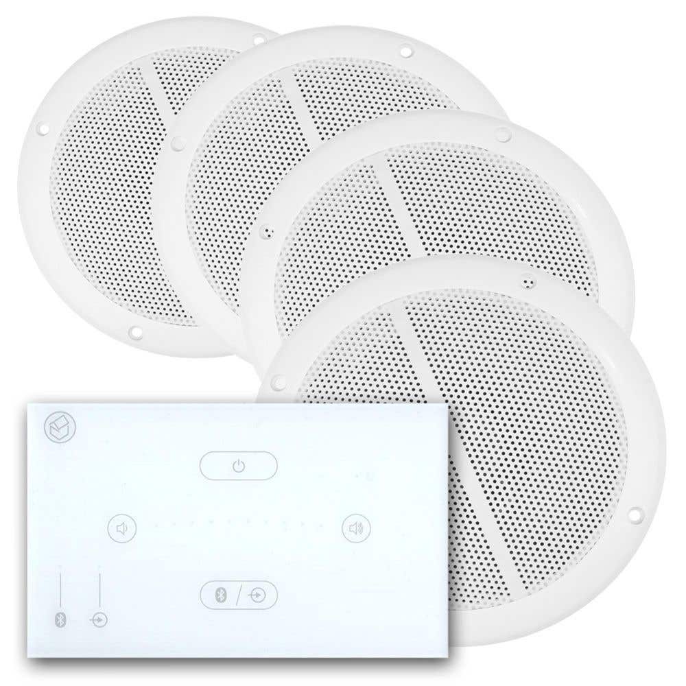 Systemline E50 inbouw versterker met Bluetooth en 4 plafondspeakers