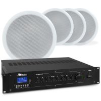 Power geluidsinstallatie met versterker Bluetooth en 4 speakers 5