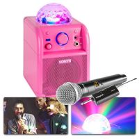 Vonyx SBS50P accu Bluetooth karaoke set met draadloze microfoon en lichteffect