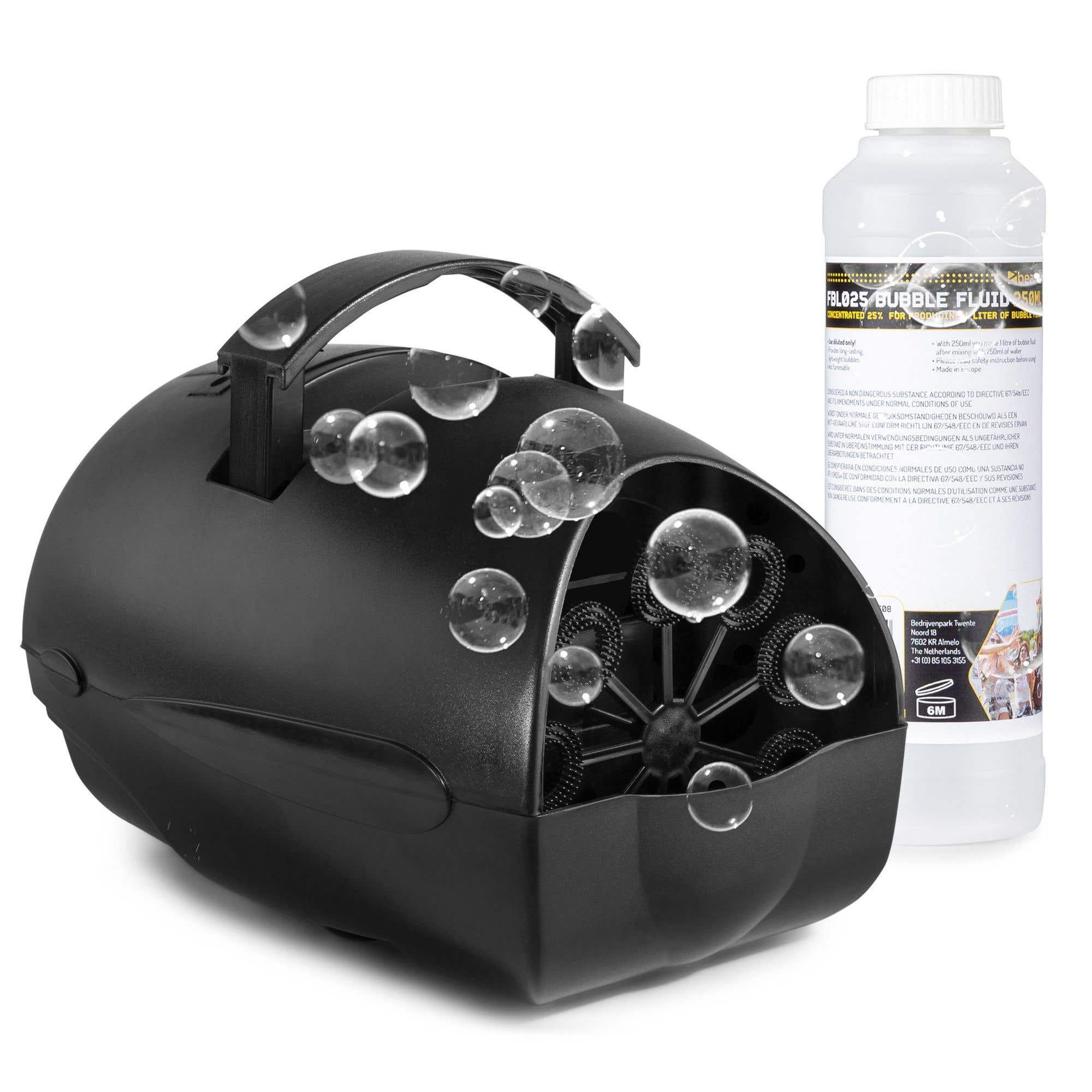 BeamZ B100 bellenblaasmachine + 250ml bellenblaasvloeistof concentraat (voor 1 liter)