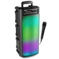 Karaoke box met microfoon - Fenton BoomBox300 -  Karaoke set Bluetooth, accu en echo effect - 100W