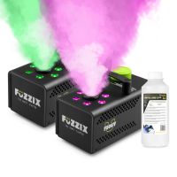 Fuzzix F506V duoset party rookmachine - 6 RBG LED’s - Inclusief 1L rookvloeistof & afstandsbediening