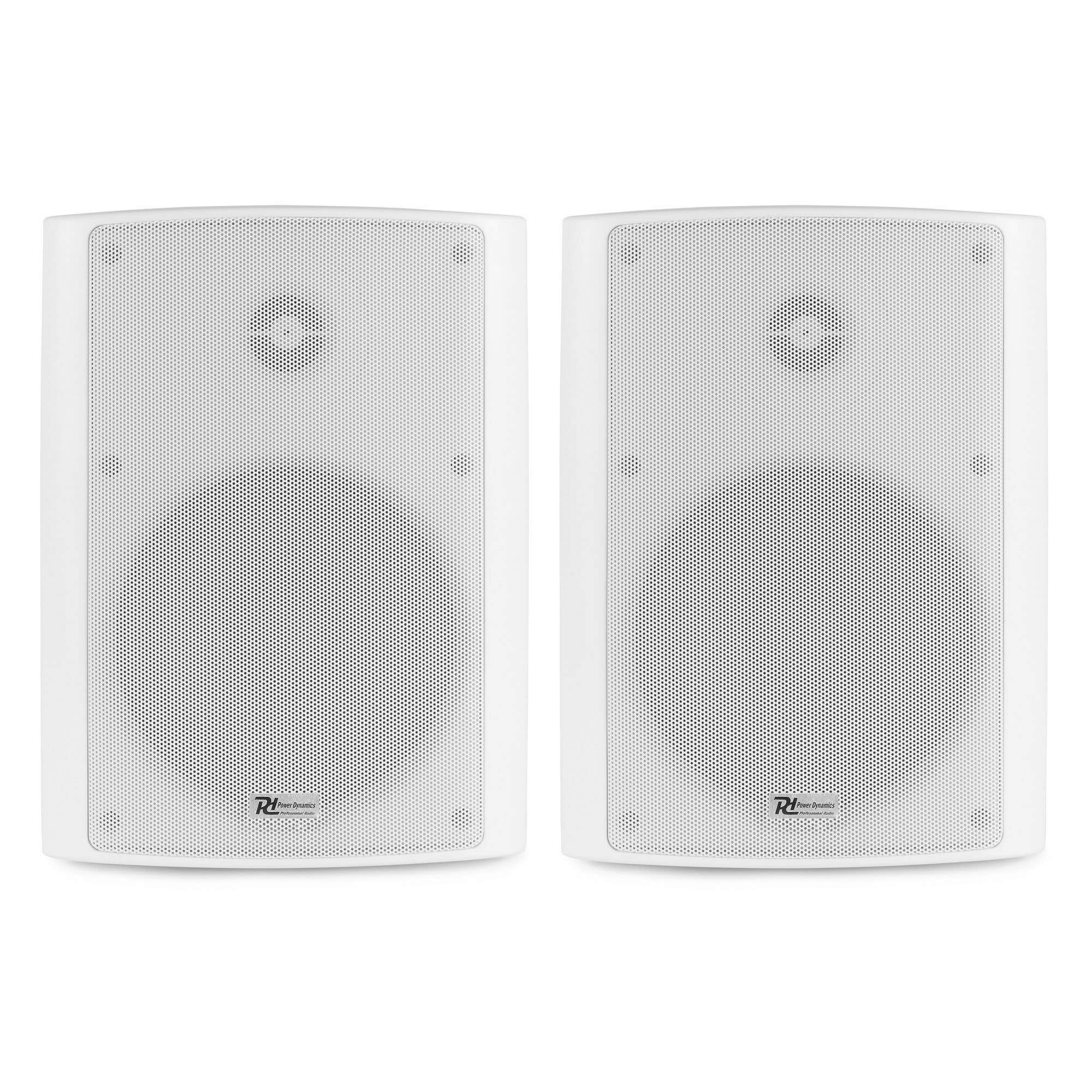 Power Dynamics BC65V Witte 100V & 8 Ohm speakerset 150W geschikt voor buiten